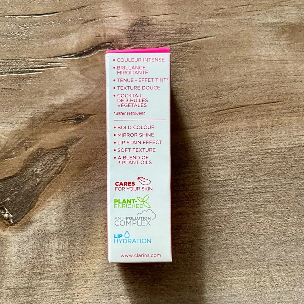 Clarins Paris Lip Comfort Oil Intense - Hydrating Lip Oil in Intense Plum 02